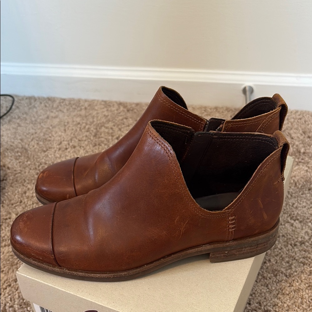 Timberland Chestnut Leather Ankle Boots